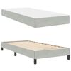 vidaXL Boxspringbed met matras Lichtgrijs 80 x 210 cm Stof