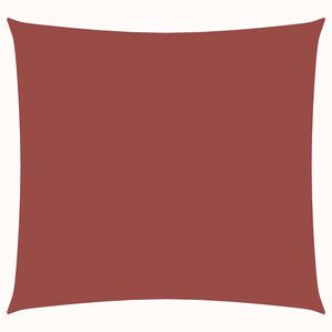 vidaXL Zonnescherm vierkant 4x4 m oxford stof terracottakleurig