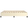 vidaXL Bedframe kunstleer crèmekleurig 160x200 cm