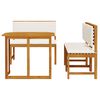 vidaXL Tuin Bistro Set 3 pcs Bruin Massief Acaciahout