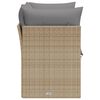 vidaXL Tuinbank 2-zits met kussens poly rattan beige