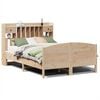 vidaXL Bed met boekenkast zonder matras massief grenenhout 160x200 cm