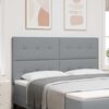 vidaXL Hoofdbord met hoofdeinde Lichtgrijs 180 cm Nep Leer