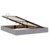 vidaXL Opbergbed met LED met matras Lichtgrijs 180 x 200 cm Polyester