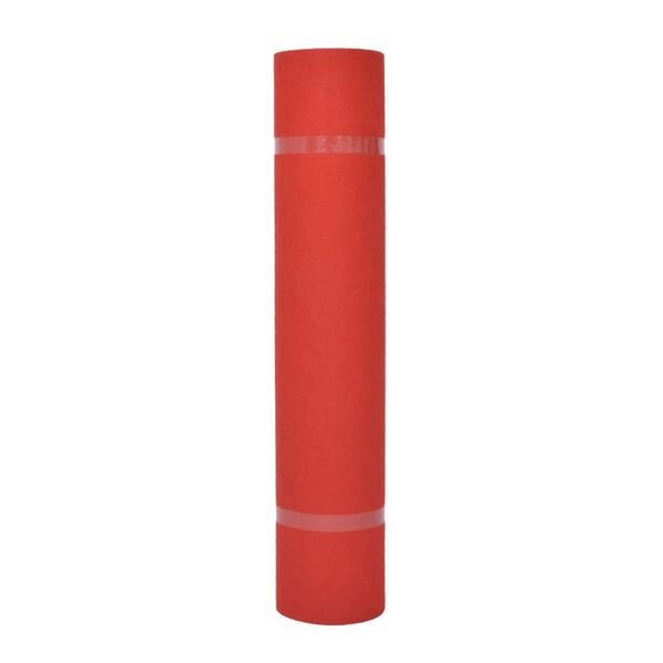 vidaXL Tapijt effen 1x12 m rood