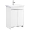 vidaXL Badkamermeubelset Wit 61 x 40 x 84,5 cm Bewerkt hout