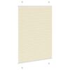 vidaXL Pliss&eacute; rolgordijn 95x150 cm stofbreedte 94,4 cm polyester cr&egrave;me