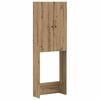 vidaXL Toiletkast BREDA Artisanaal eiken 66 x 25,5 x 190 cm