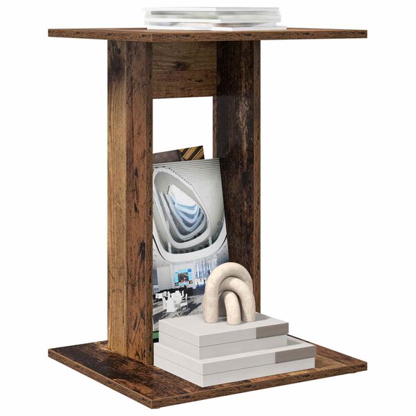vidaXL Bijzettafel Oudhout 45 x 40 x 62,5 cm Bewerkt hout