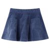 Kinderrok met zakken ribfluweel 116 marineblauw