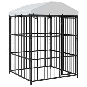 vidaXL Hondenkennel voor buiten met dak 150x150x200 cm