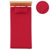 vidaXL Lakens 2 st 100x200 cm polyester fleece bordeauxrood