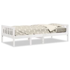 vidaXL Kinderbed zonder matras massief grenenhout wit 80x200 cm