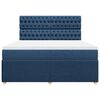 vidaXL Boxspring met matras stof blauw 180x200 cm