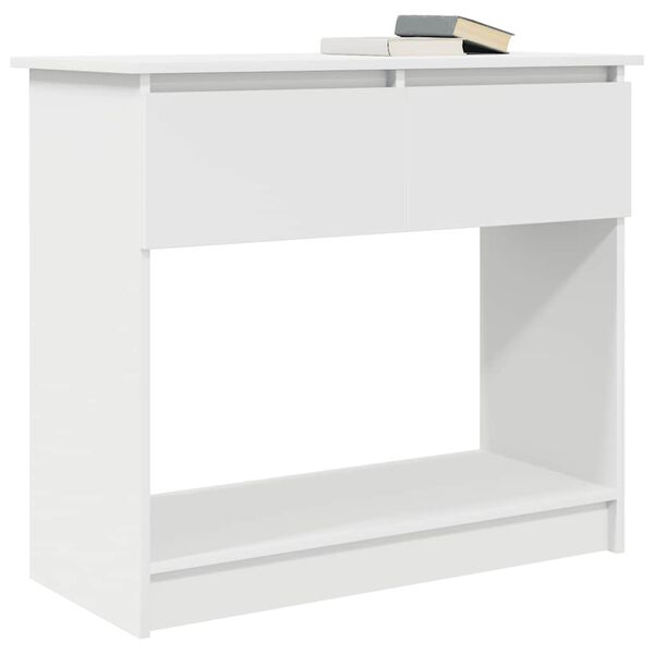 vidaXL Wandtafel met lades 85,5x38,5x74,5 cm wit