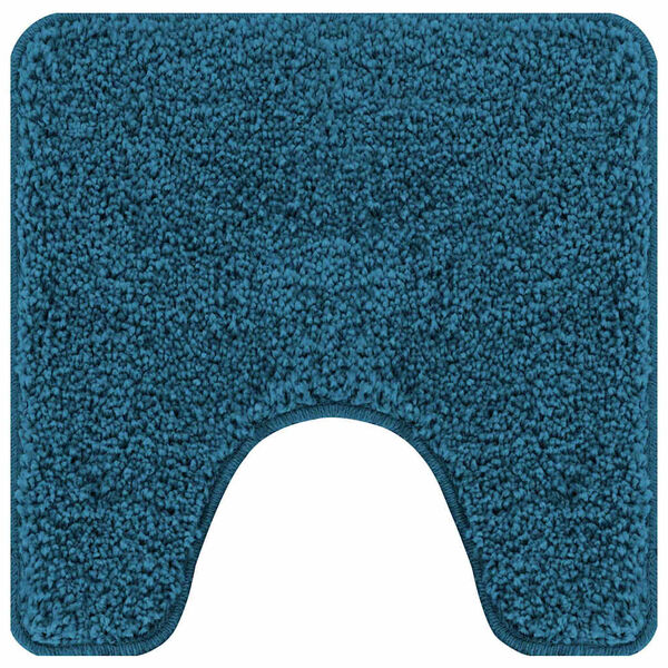 vidaXL Antislip Badmat met Toilet Cut Blauw 50 x 50 cm PP