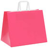 vidaXL Papieren zakken 50 st met hengsels 32x22x24 cm roze