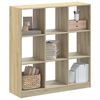 vidaXL Boekenkast 102x32x108 cm bewerkt hout sonoma eikenkleurig