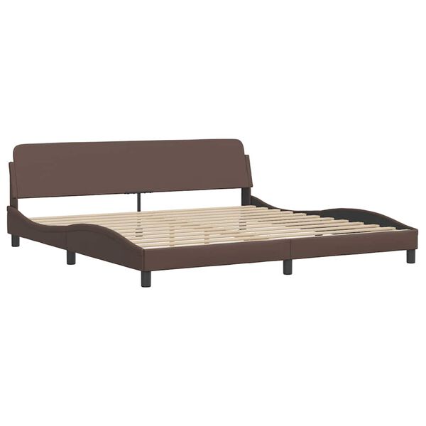 vidaXL Bedframe "Dover" kunstleer bruin 200x200 cm