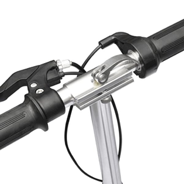 vidaXL Step elektrisch met zitje 120 W zwart