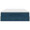 vidaXL Ottoman bed met matras 140x190cm fluweel donkerblauw