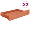 vidaXL Hemelbedframe met 2 lades massief grenenhout 140x200 cm