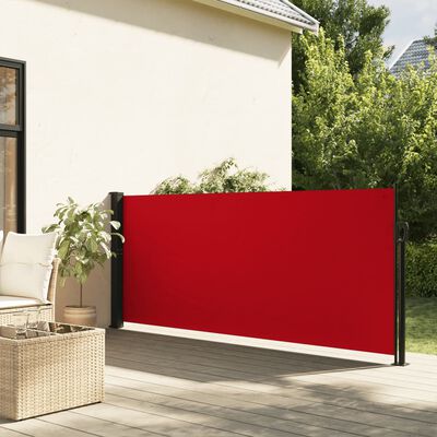 vidaXL Windscherm uittrekbaar 140x600 cm rood