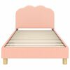 vidaXL Bedframe voor kinderen met hoofdbord Roze 80 x 200 cm