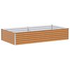 vidaXL Verhoogde plantenbak 195 x 100 x 36 cm Gegalvaniseerd staal