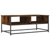 vidaXL Salontafel 100x51x40 cm bewerkt hout gerookt eikenkleurig