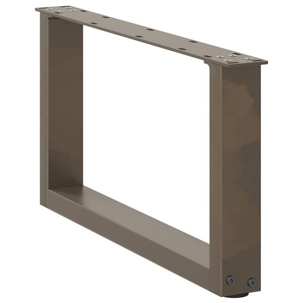 vidaXL Salontafelpoten 2 st U-vormig 70x(30-31) cm staal naturel