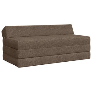 vidaXL Vouwbare Bankbed Taupe 120 x 60 x 49 cm Stof