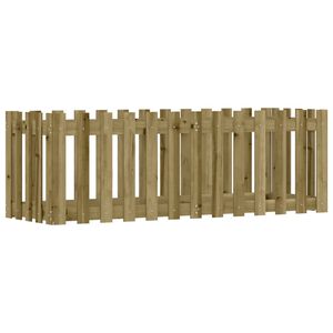 vidaXL Plantenbak verhoogd hekontwerp 150x50x50 cm ge&iuml;mpregneerd hout