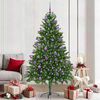vidaXL Kerstboom met 300 LED met standaard Groen 210 cm PE