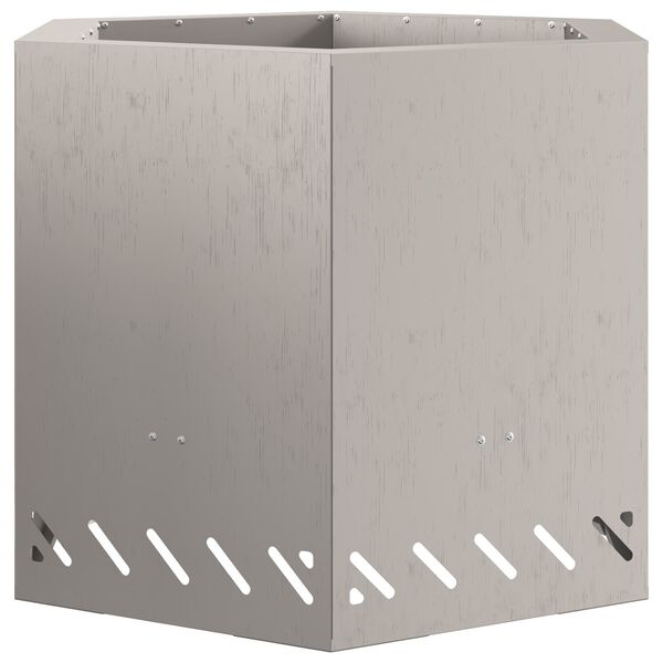 vidaXL Rookloze Vuurschaal Bruin 58 x 58 x 51 cm Staal