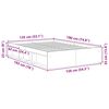 vidaXL Bedframe wit 135x190 cm Double