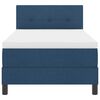 vidaXL Boxspring bed met matras met LED Blauw 80 x 200 cm Stof