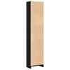 vidaXL Boekenkast Zwart Eiken 40x24x176 cm Engineered Wood