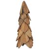vidaXL Kerstboom met standaard Bruin 51 cm Massief teakhout
