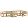 vidaXL Buiten bankenset 6 pcs Wit 79 x 79 x 37 cm Massief Acaciahout