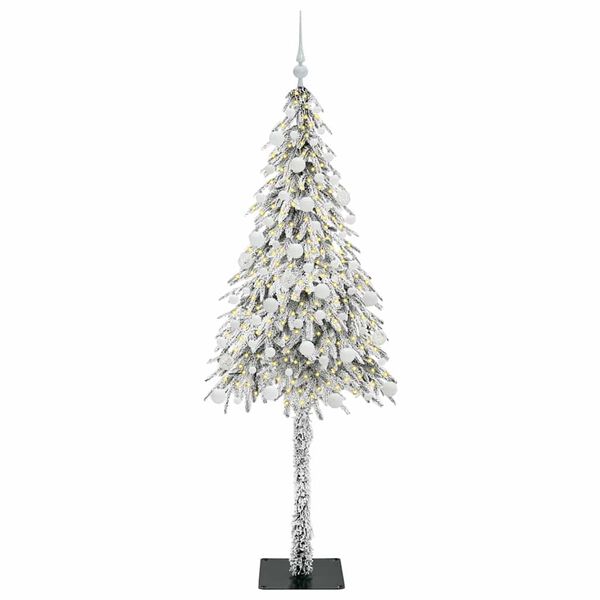 vidaXL Kerstboom met 300 LED met standaard Wit 180 cm PE en staal