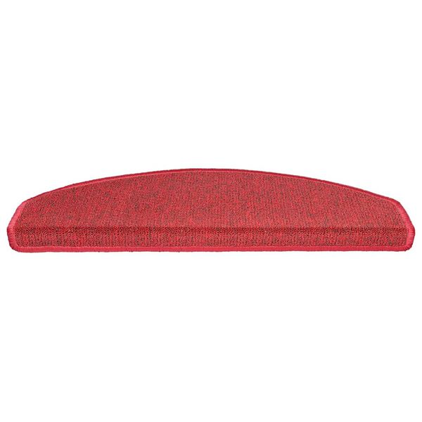 vidaXL Trapmatten 30 st 65x24x4 cm R&ouml;d Halfrond Groot