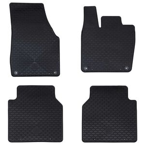 vidaXL Autobodemmat 4 pcs Zwart geschikt voor VW ID.7 2023- Rubber
