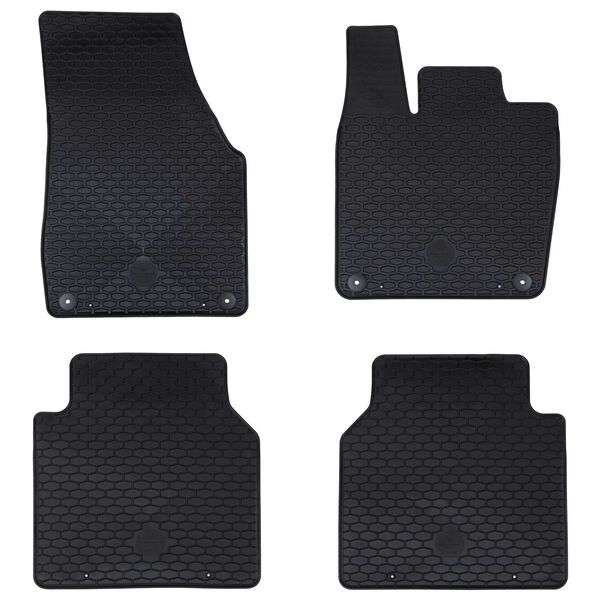 vidaXL Autobodemmat 4 pcs Zwart geschikt voor VW ID.7 2023- Rubber