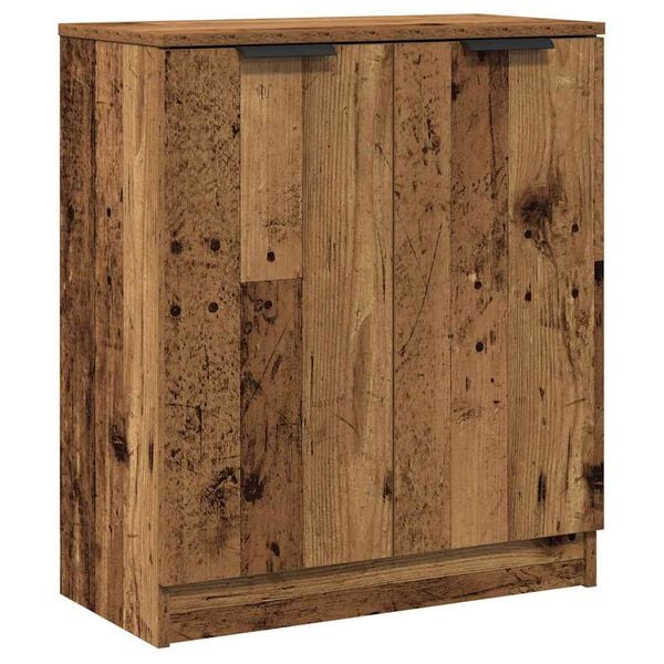vidaXL Dressoirs 3 st 60x30x70 cm bewerkt hout oud houtkleurig