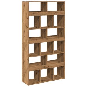 vidaXL Kamerscherm 100x33x187,5 cm bewerkt hout artisanaal eikenkleur