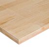 vidaXL Werkbank 80x60x(71,5-98) cm massief eikenhout