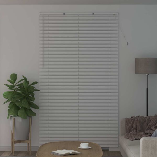 vidaXL Venetiaanse Blind Verstelbaar Wit 213 x 160 cm PVC