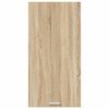 vidaXL Hangkast Sonoma Eik en Wit 50 x 31 x 100 cm Bewerkt hout