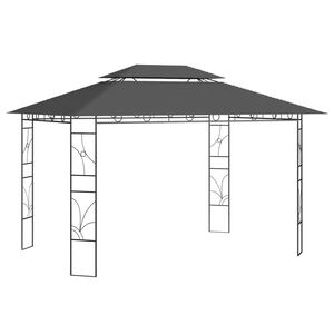 vidaXL Prieel 160 g/m&sup2; 4x3x2,7 m antracietkleurig